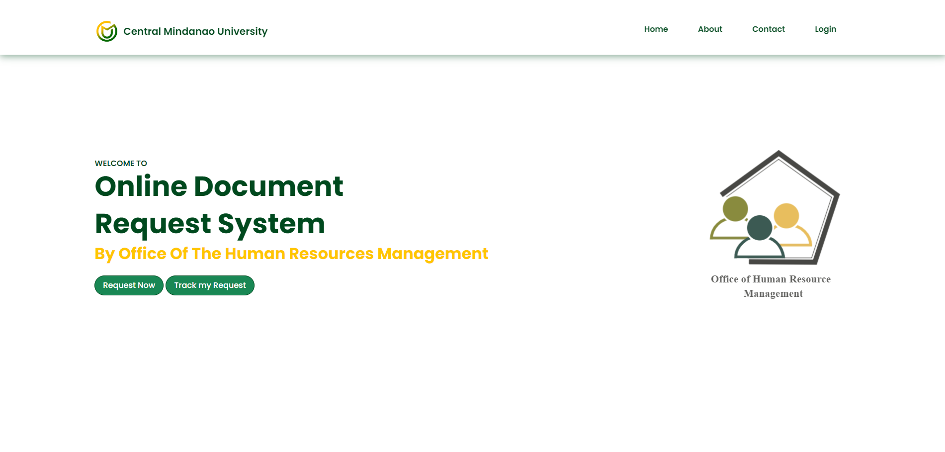 Online Document Request System screenshot